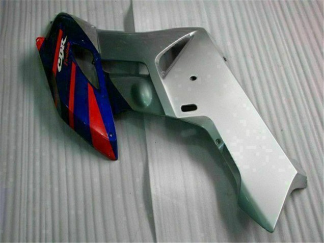 Carenado Moto Honda CBR1000RR 2004-2005 - Plata Rojo Azul Negro Raya