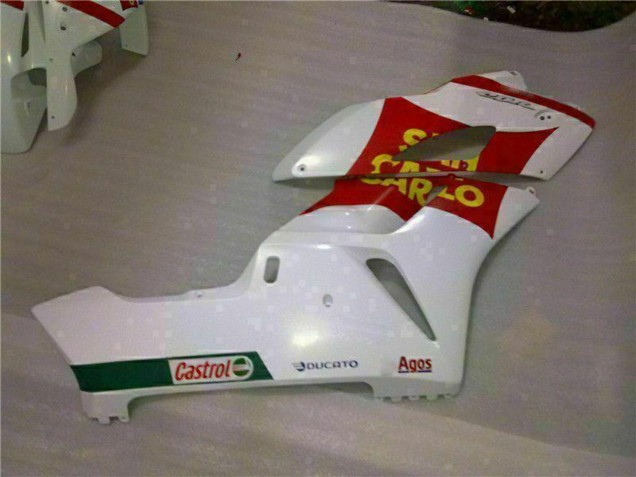 Carenado Moto Honda CBR1000RR 2004-2005 - Blanco Rojo Amarillo San Carlo 58