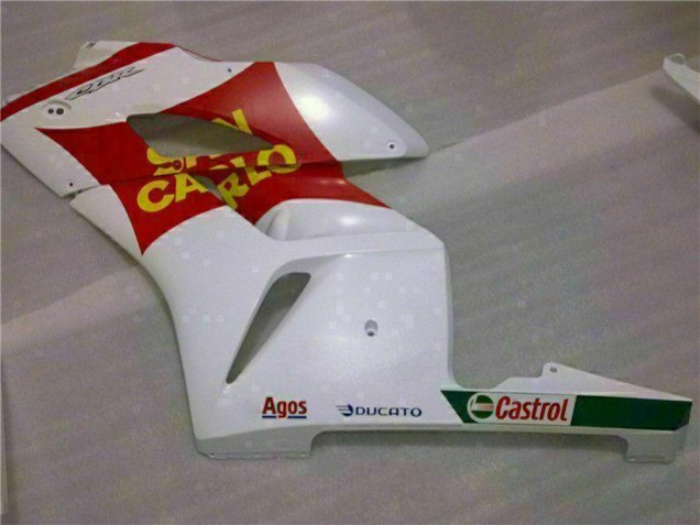Carenado Moto Honda CBR1000RR 2004-2005 - Blanco Rojo Amarillo San Carlo 58