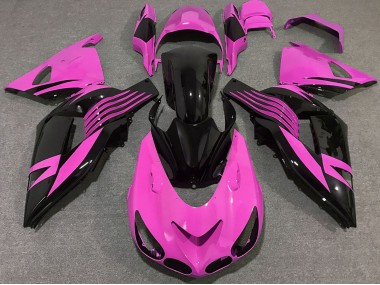 Carenado Moto Kawasaki ZX14R 2006-2011 - Rosa Negro Brillante