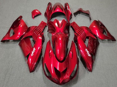 Carenado Moto Kawasaki ZX14R 2006-2011 - Rojo Blanco Ninja