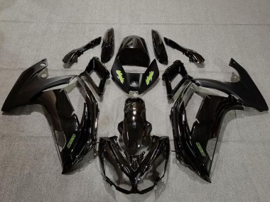 Carenado Moto Kawasaki Ninja 650R 2009-2011 - Negro Brillante Verde