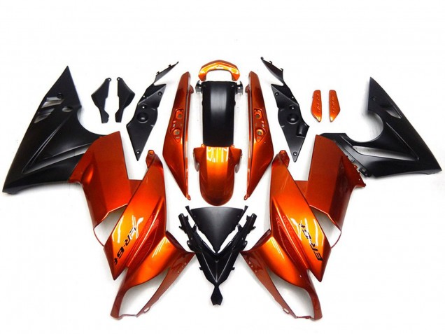 Carenado Moto Kawasaki Ninja 650R 2009-2011 - Naranja Negro