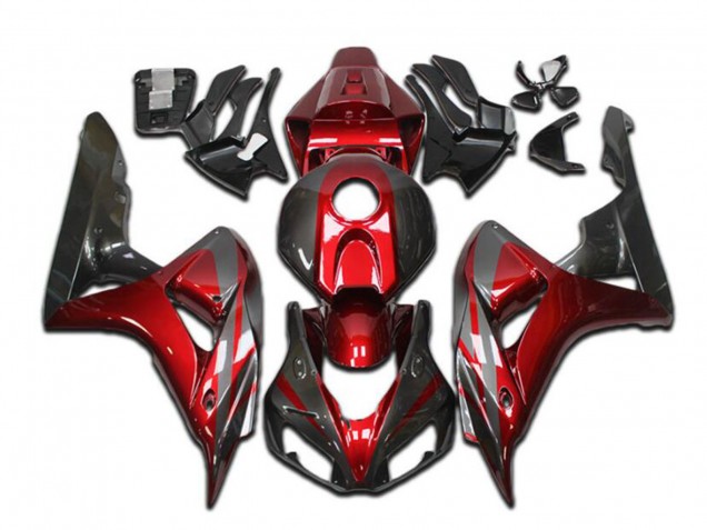 Carenado Moto Honda CBR1000RR 2004-2005 - Rojo Gris Negro Brillante