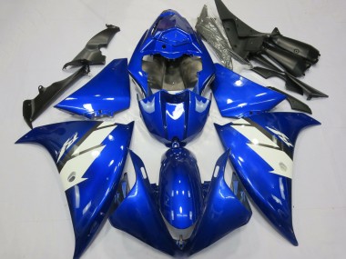 Carenado Moto Yamaha R1 2012-2014 - Azul Blanco