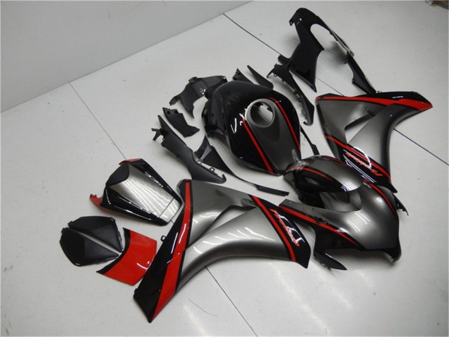 Carenados Moto Honda CBR1000RR 2008-2011 - Gris Rojo Negro Brillante