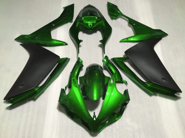 Carenado Moto Yamaha R1 2007-2008 - Verde Negro Mate