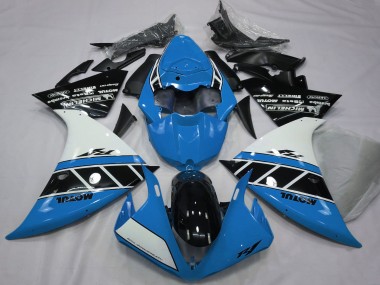 Carenado Moto Yamaha R1 2012-2014 - Azul Blanco Negro Brillante