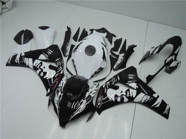 Carenado ABS Honda CBR1000RR 2008-2011 - Blanco Negro Brillante