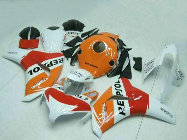 Carenado Moto Honda CBR1000RR 2008-2011 - Naranja Blanco Rojo Negro Repsol