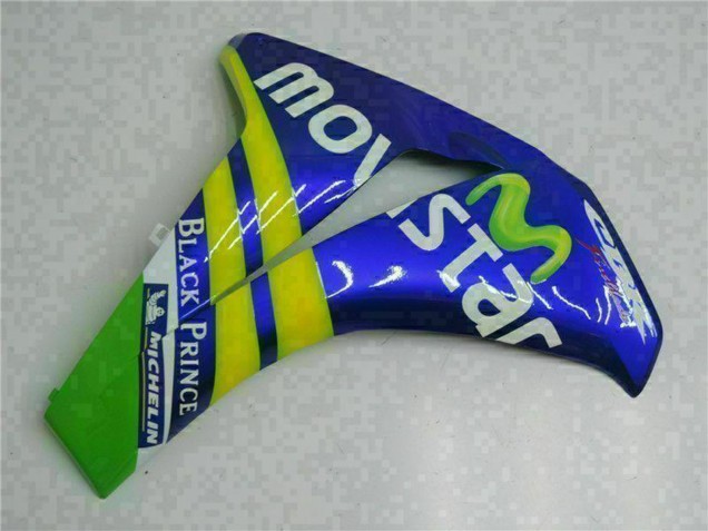 Carenado Moto Honda CBR1000RR 2008-2011 - Azul Amarillo Verde MoviStar Castrol