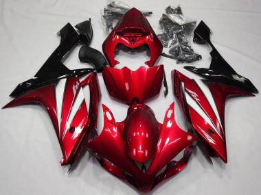 Carenado Moto Yamaha R1 2007-2008 - Rojo Blanco Negro