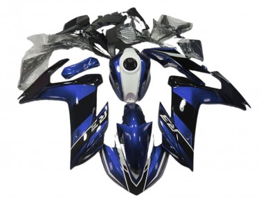 Carenado Moto Yamaha R3 2015-2018 - Azul Blanco Negro Brillante