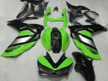 Carenado Moto Yamaha R3 2015-2018 - Verde Plata Negro Brillante