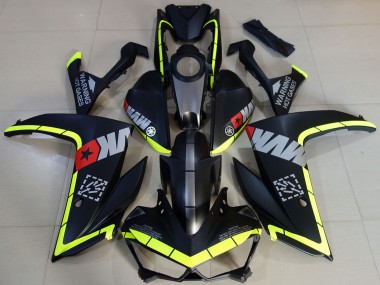 Carenado Moto Yamaha R3 2015-2018 - Amarillo Gris Negro Mate Estrella