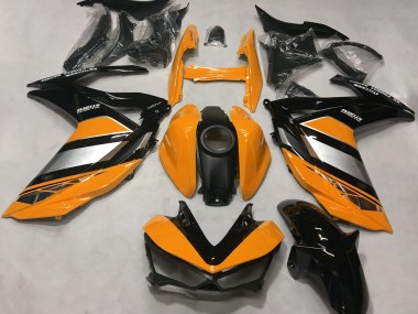 Carenado Moto Yamaha R3 2015-2018 - Naranja Plata Negro Brillante