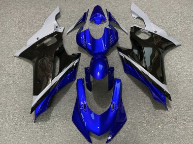 Carenado Moto Yamaha R6 2017-2023 - Gris Azul Negro Brillante