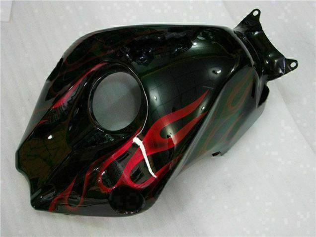 Kits Carenados Moto Honda CBR1000RR 2008-2011 - Negro Brillante Rojo Llama