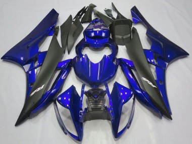 Carenado Moto Yamaha R6 2006-2007 - Azul Negro Mate