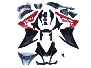 Carenado Moto ABS Aprilia RSV4 1000 2009-2015 - Negro Mate Rojo