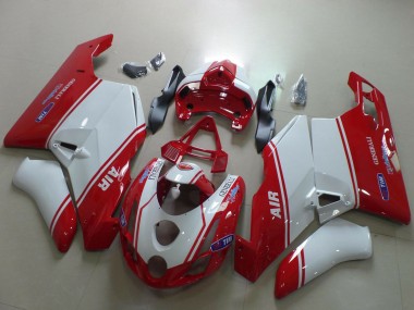 Carenado Moto Ducati 749 999 2003-2004 - Blanco Rojo Air Generali Tim