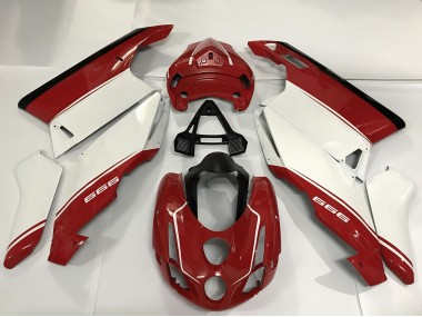Carenado Moto Ducati 999 2003-2004 - Blanco Rojo Negro