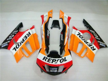 Carenados Moto Honda CBR600 F3 1995-1996 - Naranja Blanco Rojo Negro Brillante Repsol