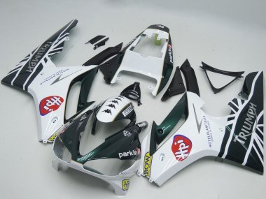 Carenado Moto Triumph Daytona 675 2009-2012 - Blanco Negro Brillante HPi