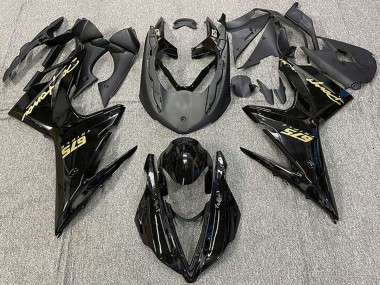 Carenado Moto Triumph Daytona 675 2013-2016 - Negro Brillante Oro Calcomanías