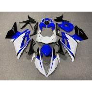 Carenado Moto Triumph Daytona 675 2013-2016 - Blanco Azul Negro Brillante