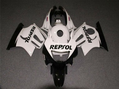 Carenado Moto Honda CBR600 F3 1997-1998 - Blanco Negro Brillante Repsol
