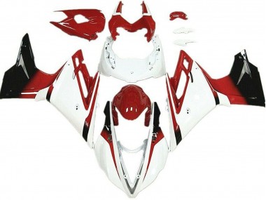 Carenado Moto Triumph Daytona 675 2013-2016 - Blanco Rojo Negro Brillante