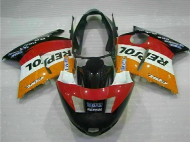 Carenados Moto Honda CBR1100XX Blackbird 1996-2007 - Naranja Blanco Rojo Negro Brillante Repsol