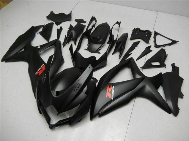 Carenado Moto Suzuki GSXR 600/750 2008-2010 - Negro Mate Rojo