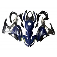 Carenado Moto Kawasaki Ninja 500 EX500R 2024-2025 - Azul Blanco Amarillo Plata Negro