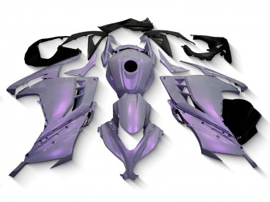 Carenado Moto Kawasaki EX300 2013-2024 - Camaleón Gris Dazz Púrpura Perla