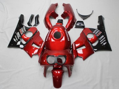 Carenado Moto Honda CBR400RR NC29 1990-1999 - Rojo Negro Brillante