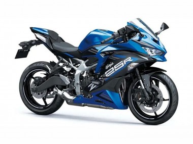 Carenado Moto Kawasaki ZX25R ZX-25R 2019-2025 - Azul Blanco Negro Mate