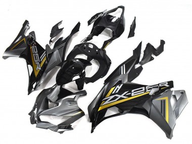 Carenado Moto Kawasaki ZX25R ZX-25R 2019-2025 - Gris Oro Negro Brillante