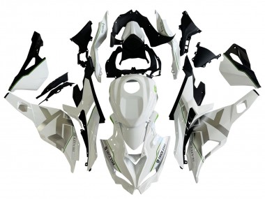 Carenado Moto Kawasaki ZX25R ZX-25R 2019-2025 - Blanco Plata Verde Negro Trick Star