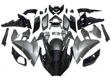 Carenado Moto Kawasaki Ninja H2 2015-2022 - Plata Negro FibraCarbono