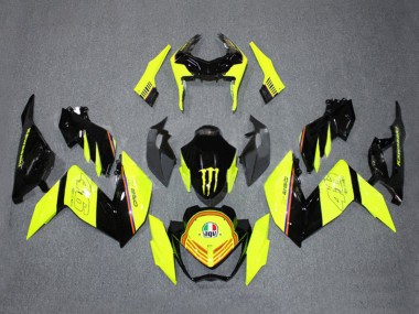 Carenado Moto Kawasaki Z250/Z300 2015-2016 - Amarillo Negro Brillante Monstruo