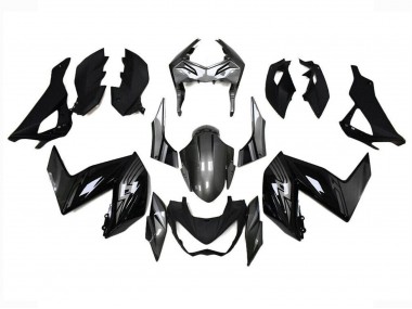 Carenado Moto Kawasaki Z250/Z300 2015-2016 - Negro Brillante Gris