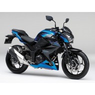 Carenado Moto Kawasaki Z250/Z300 2015-2016 - Azul Negro Mate