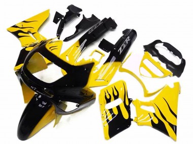 Carenado Moto Kawasaki ZZR600 1998-2003 - Amarillo Negro Llama
