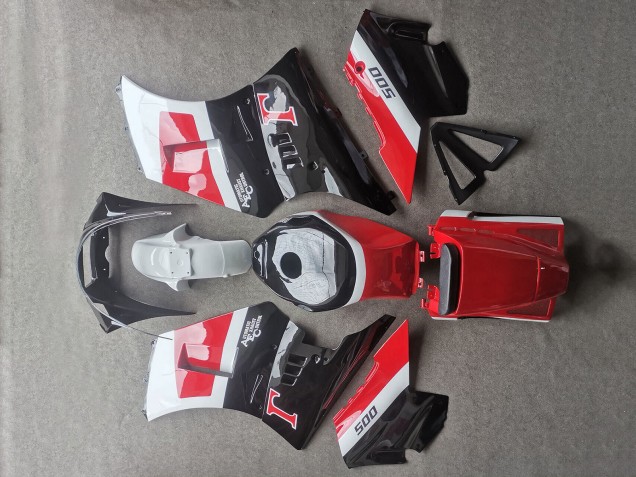 Carenado Moto Suzuki RG400 RG500 RG400/500 1984-1987 - Blanco Rojo Negro