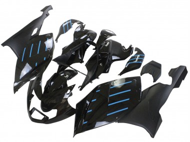 Carenado Moto BMW K1200S 2005-2010 - Negro Brillante Negro Mate Azul Línea