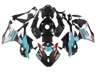 Carenado Moto BMW S1000RR 2023-2024 - Azul Claro Negro Mate Petronas