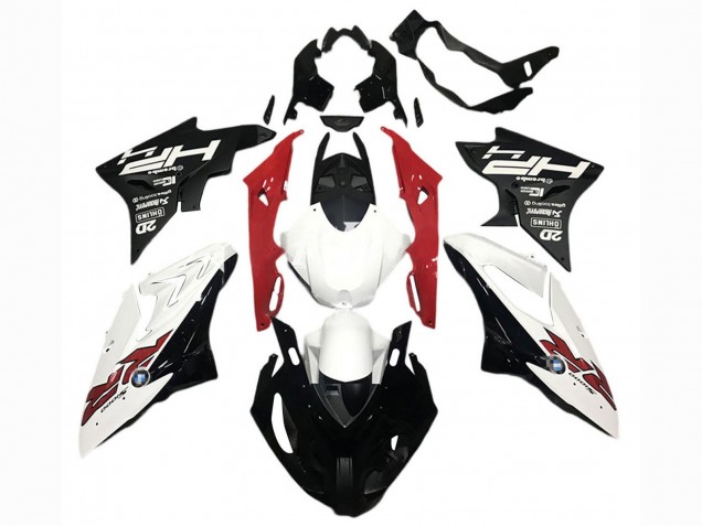 Carenado Moto BMW S1000RR 2017-2018 - Blanco Rojo Negro Mate