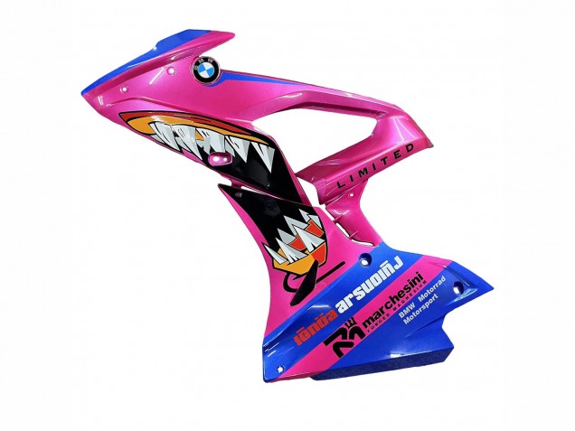 Carenado Moto BMW S1000RR 2017-2018 - Rosa Azul Amarillo Tiburón